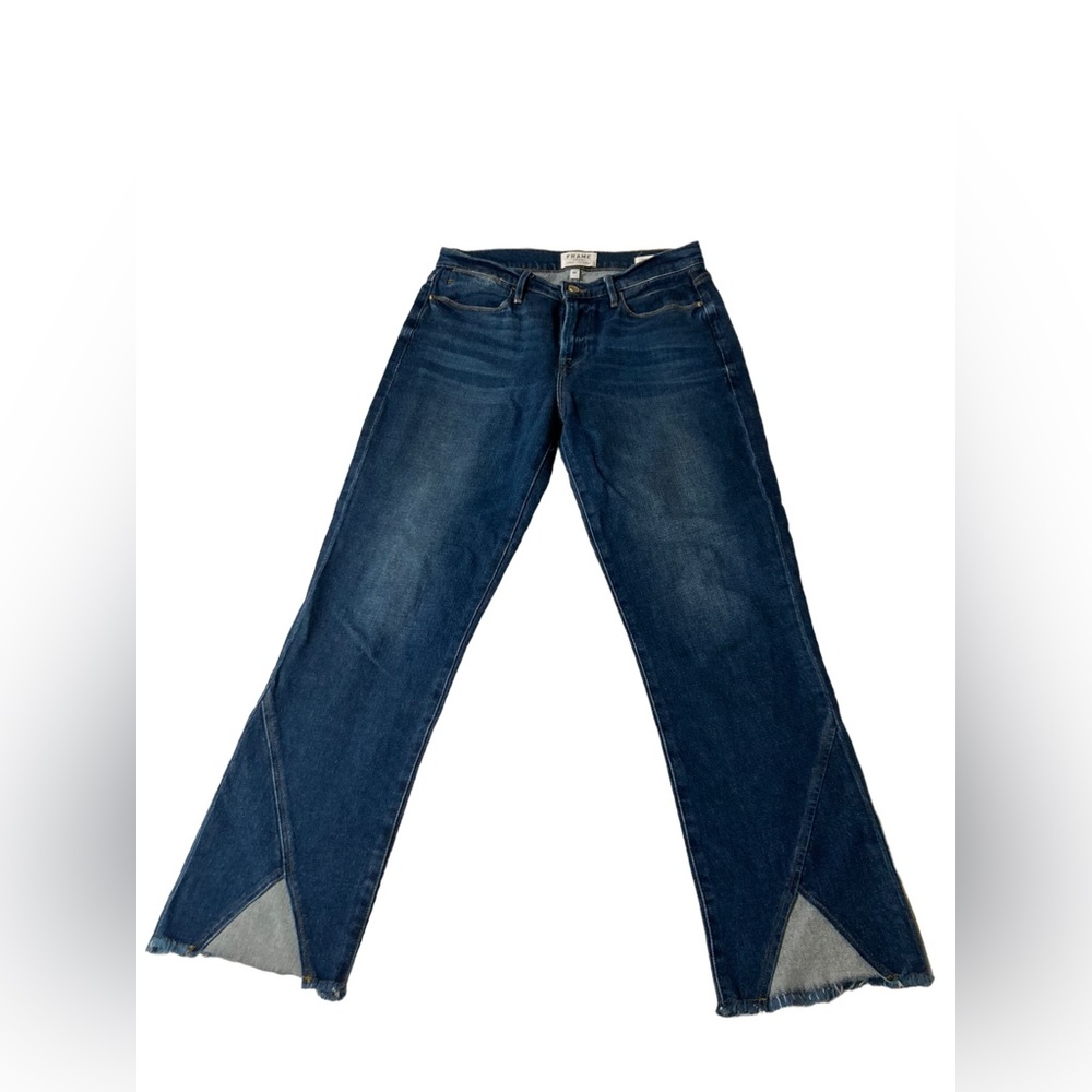 Frame kingsway Denim Le High Straight with Fray Hem Sz 29